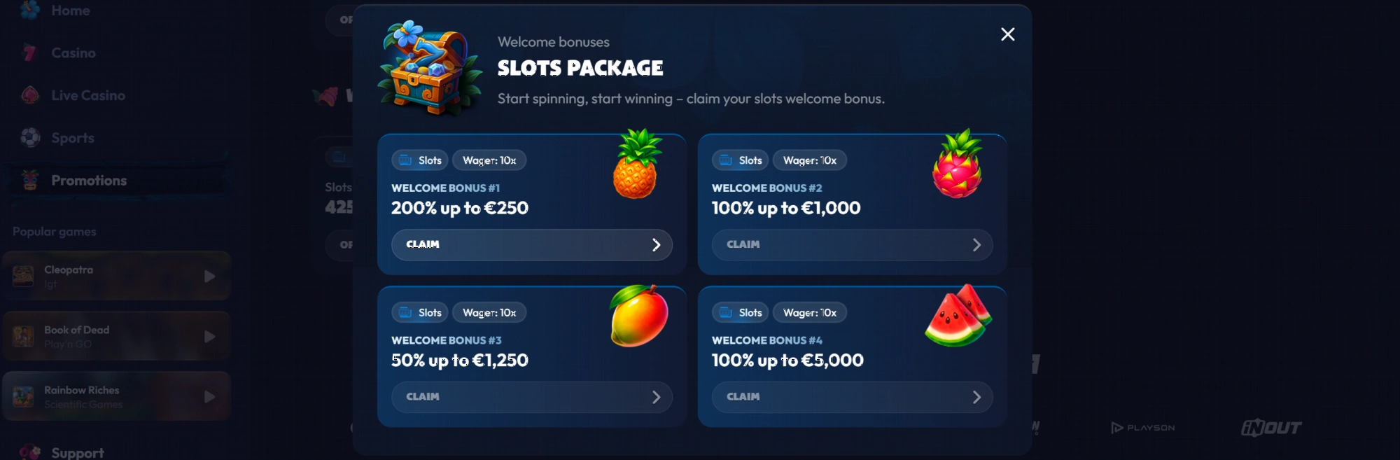 Seven Casino ongoing promotions and bonus offers